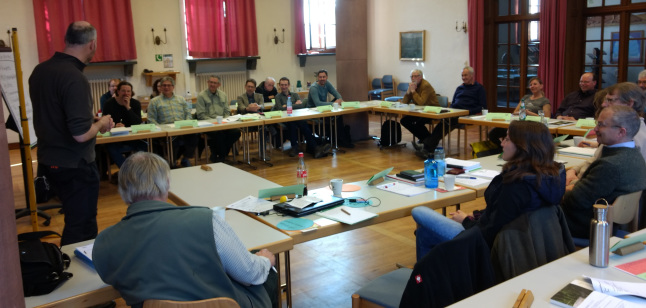 Teilnehmer in der Aula