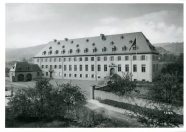 schwarz-weiß Bild der Forstschule nach Eröffnung